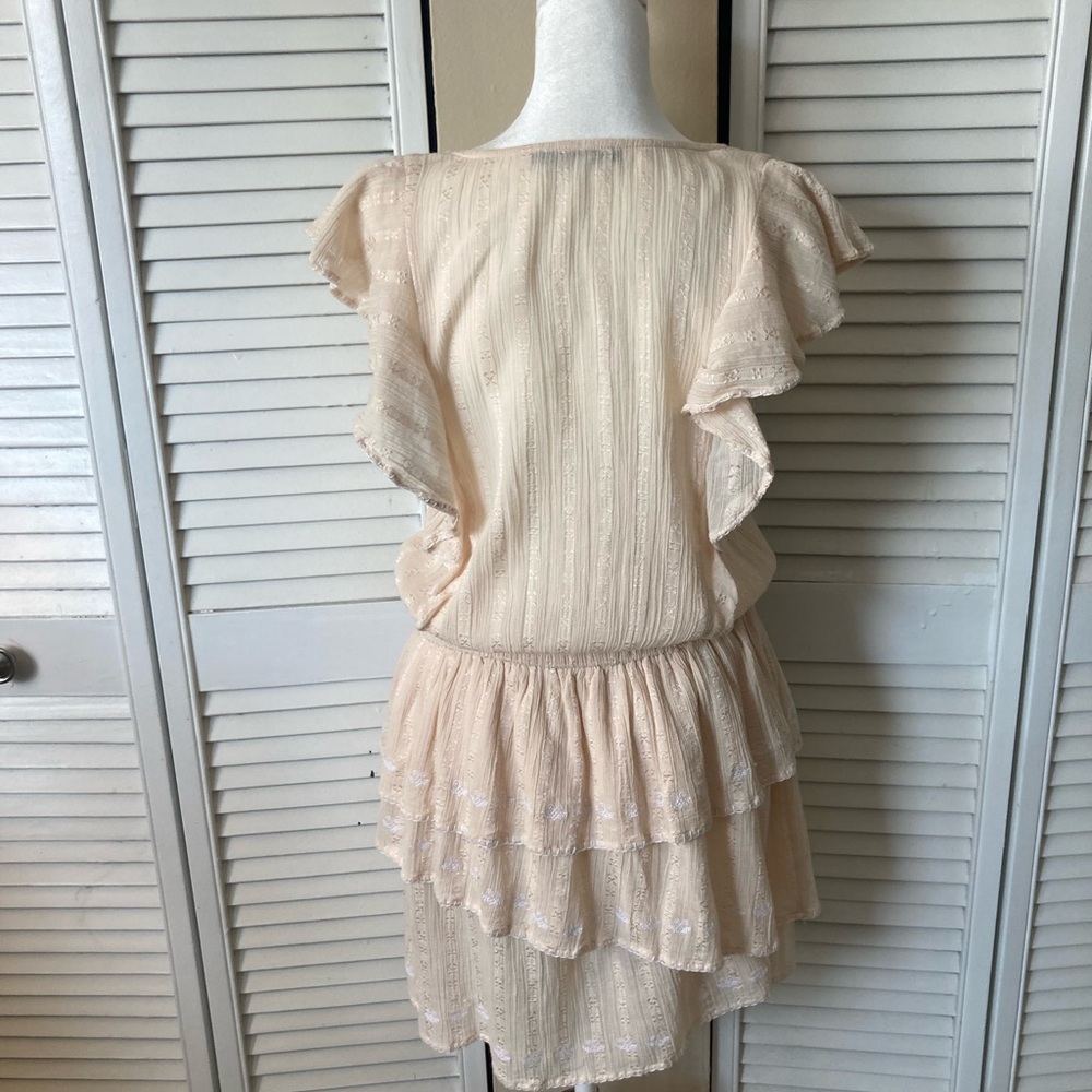 Love Sam Cream Tiered Dress M - Picture 2 of 10